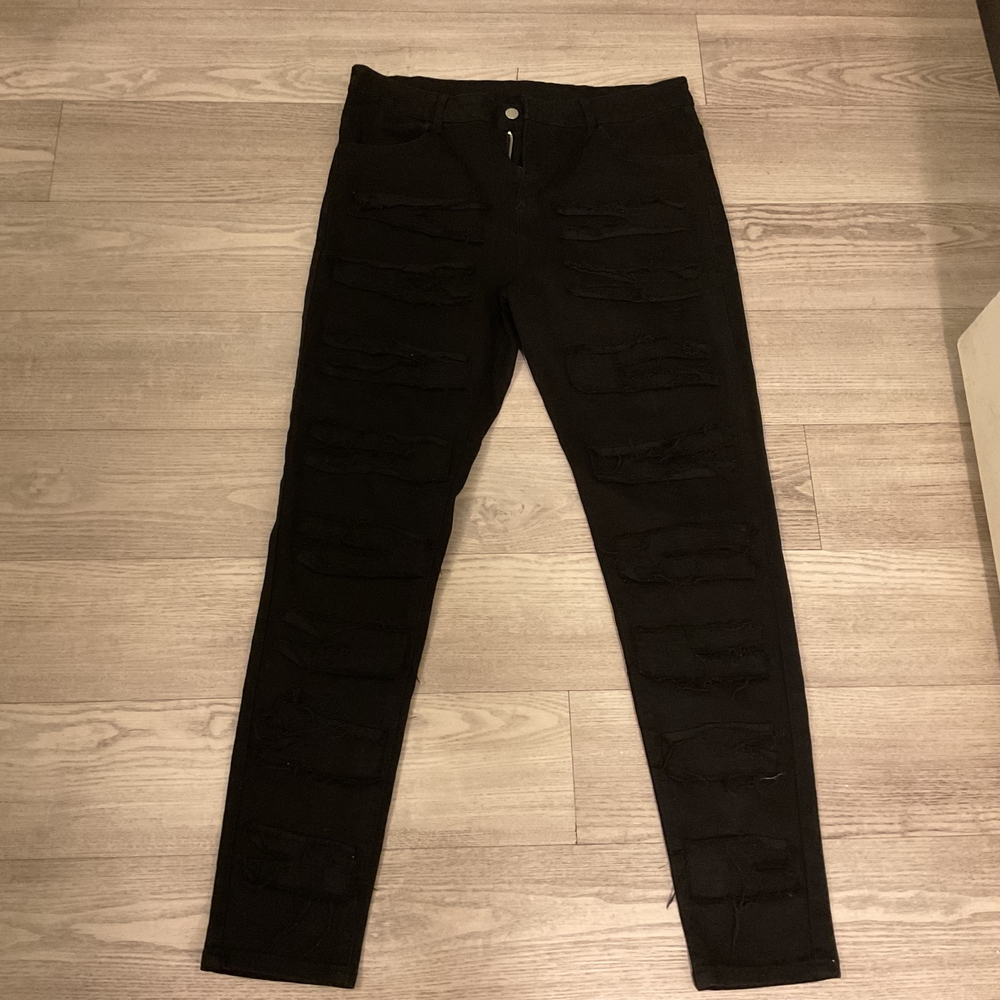 Men's Black Skinny Pants